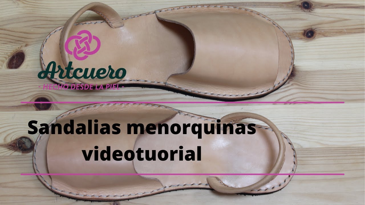Sandalias menorquinas videotutorial paso a paso