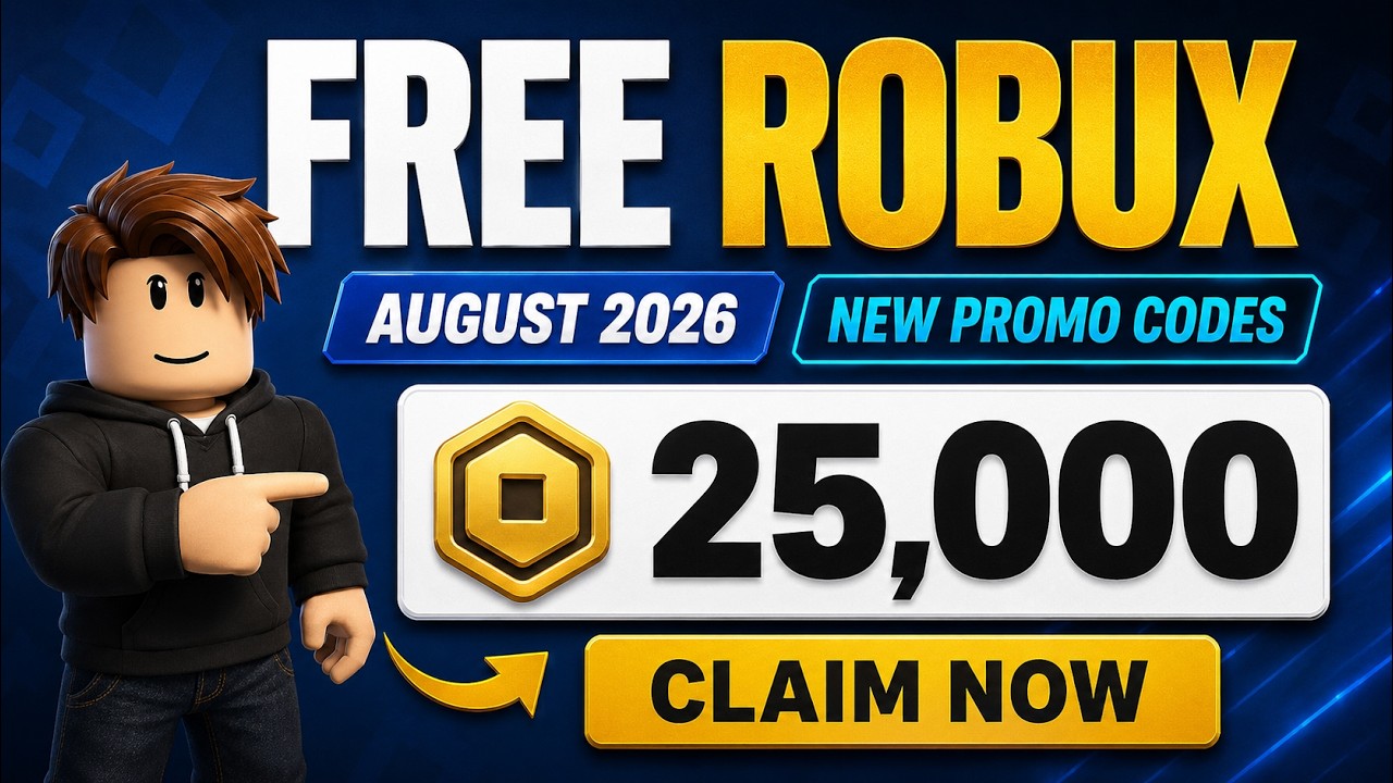 Free Robux 2026 🔥 How to Get FREE ROBUX with NEW Secret Promo Codes! (August 2026)