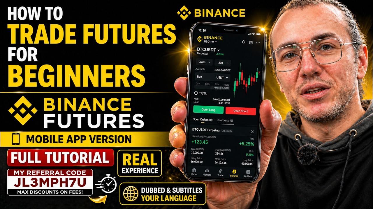 Binance Futures Referral Code & How to Trade Futures for Beginners (Binance Mobile App)