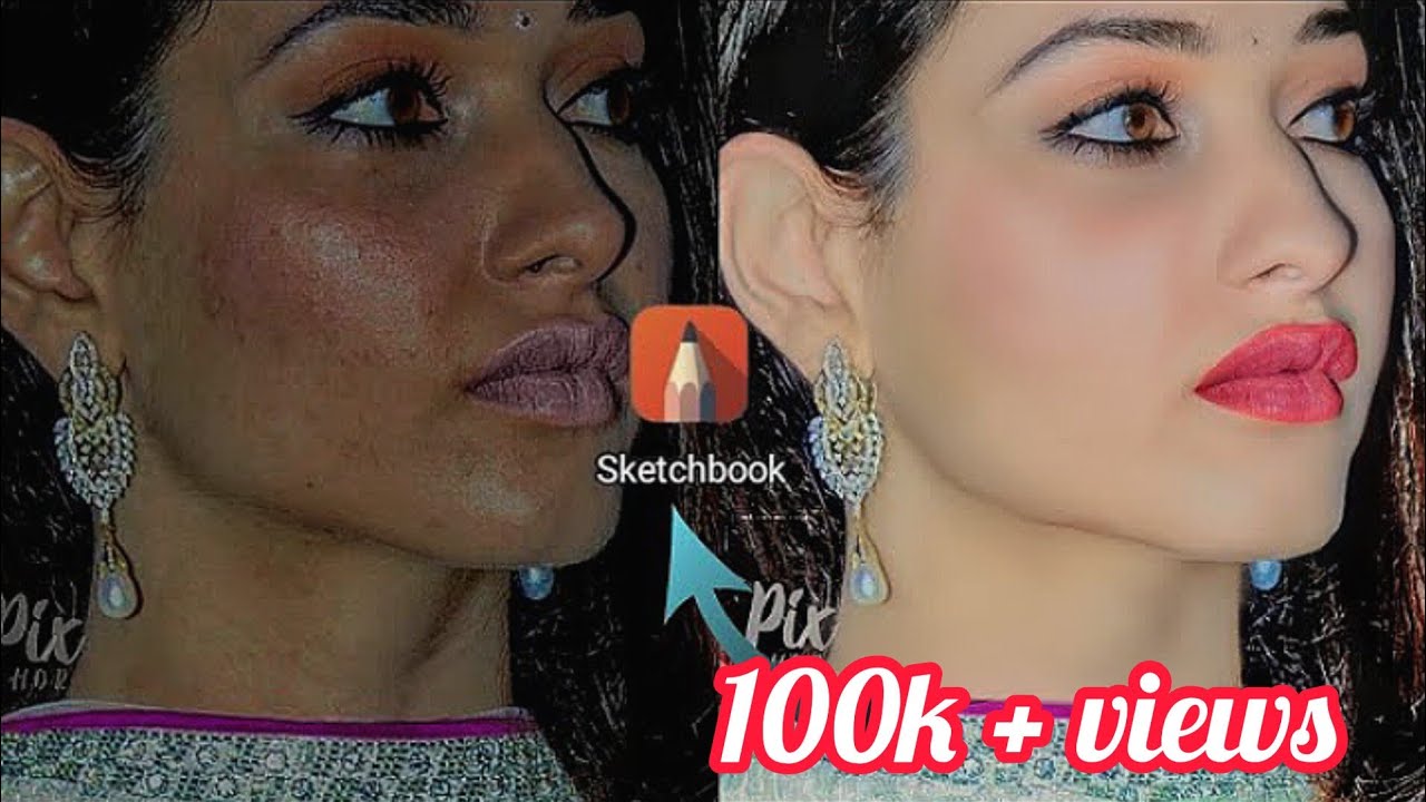 Autodesk Sketchbook Full Editing |Autodesk Sketchbook Face Smooth Full tutorial #scketchbook
