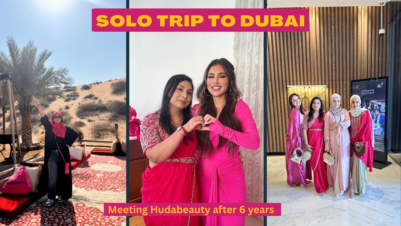 Solo Trip to DUBAI - MEETING HUDABEAUTY | Amritsar to Dubai trip