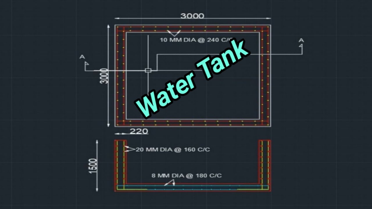 How to Draw a Water Tank in AutoCAD