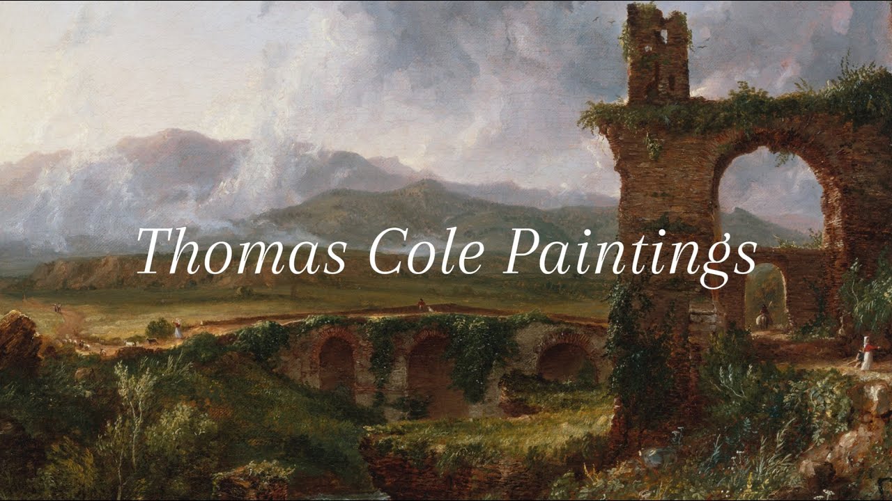 Thomas Cole Paintings | Romantic American Landscapes in 4K | Silent TV Art Gallery (2 Hours)