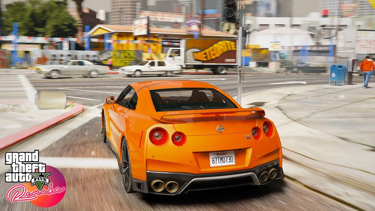 GTA V Remake Gameplay ✪ Remastered Graphics and Environment - GTA 5 Expanded & Enhanced