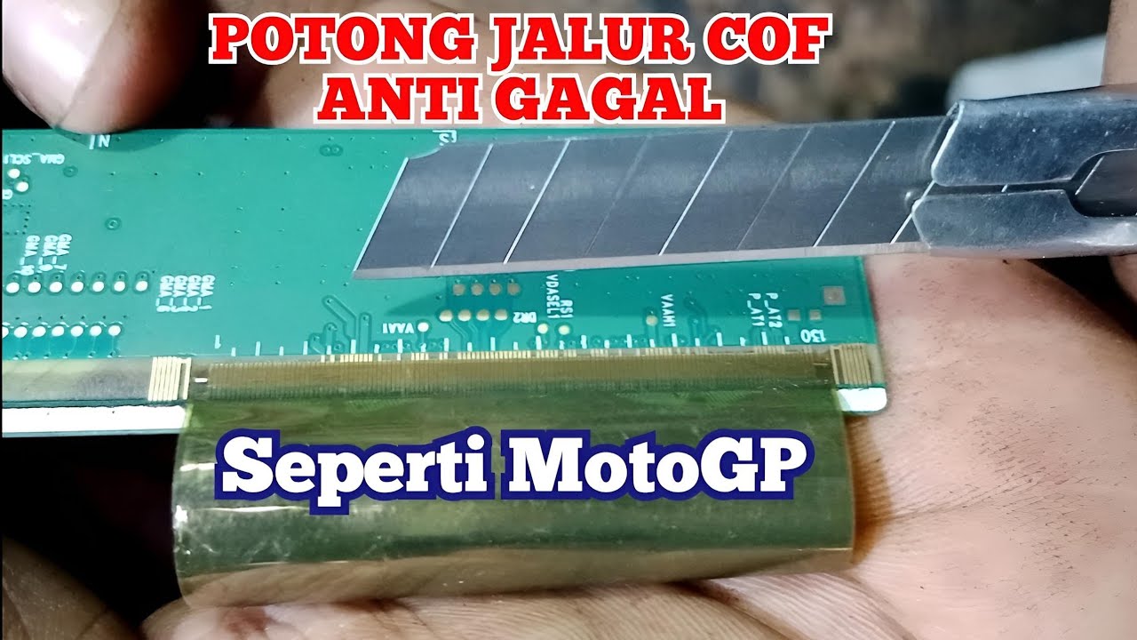 Potong jalur cof anti gagal gambar tv kembali baru.