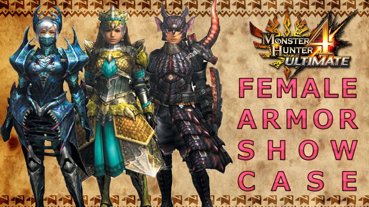 Monster Hunter 4 Ultimate: All Female Armor Sets (Low Rank, High Rank, G-Rank) | MH4G・全防具セット（女性）