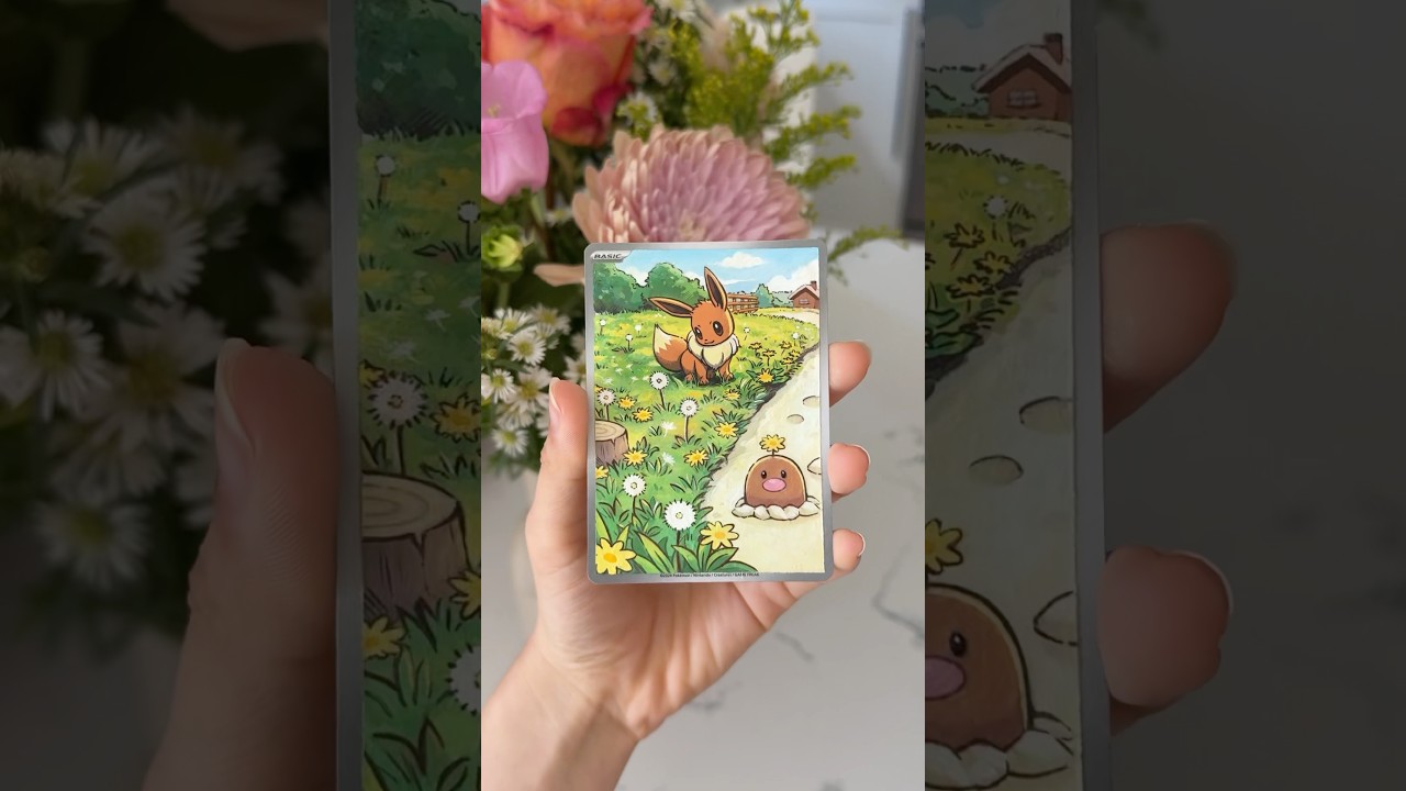 Превращаем базовую карту в полноценный арт! #eevee #pokemon #pokemontcg #pokemoncards #pokemonpai...
