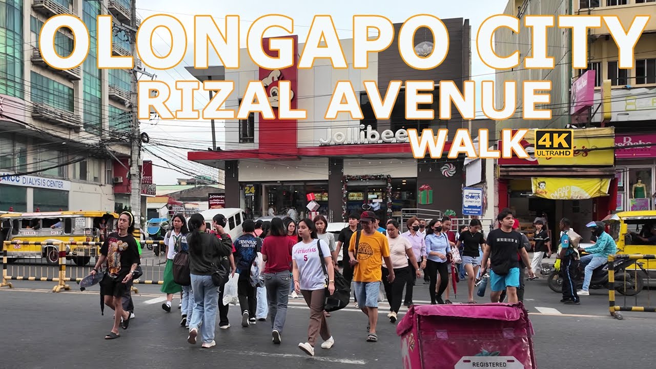 WALKING RIZAL AVENUE OLONGAPO CITY [4K] PHILIPPINES