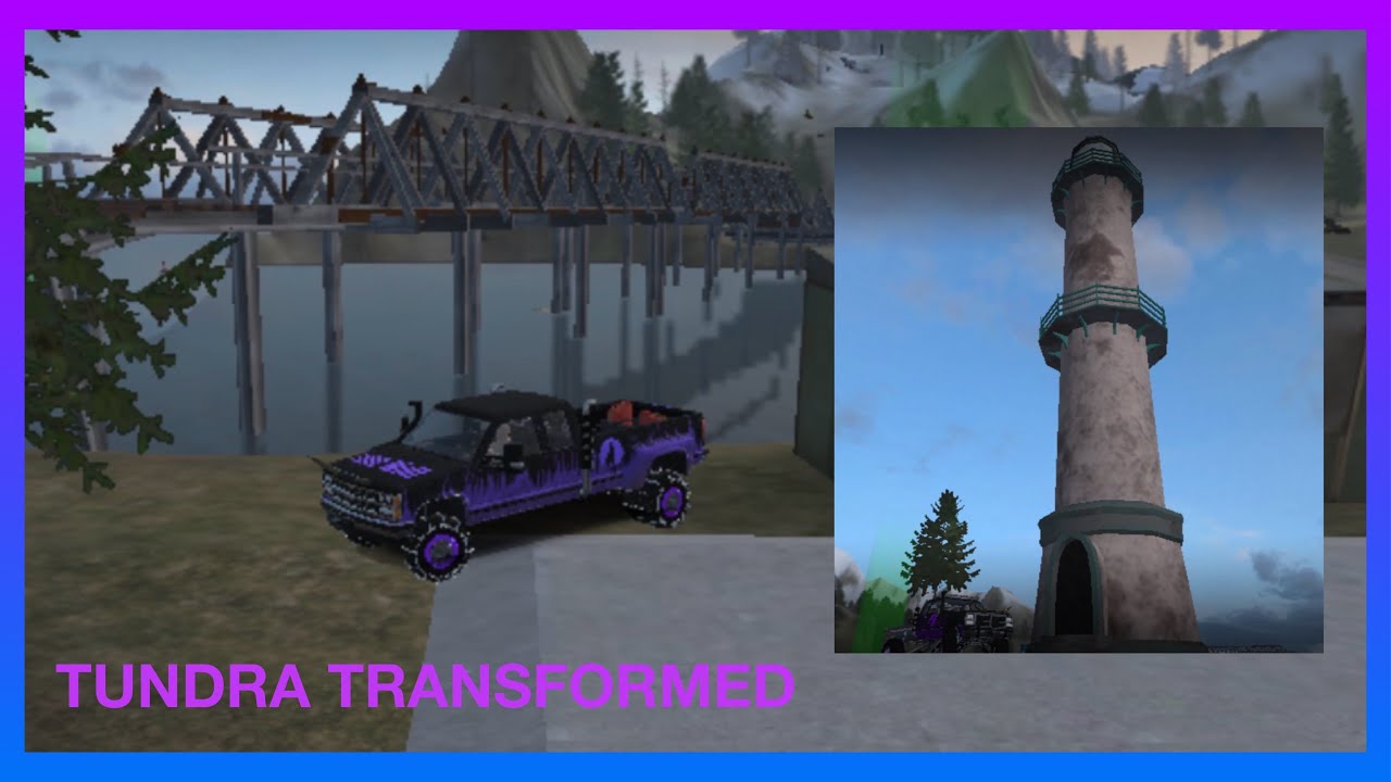 Fully Built Lighthouse & Bridge in Tundra! | Offroad Outlaws