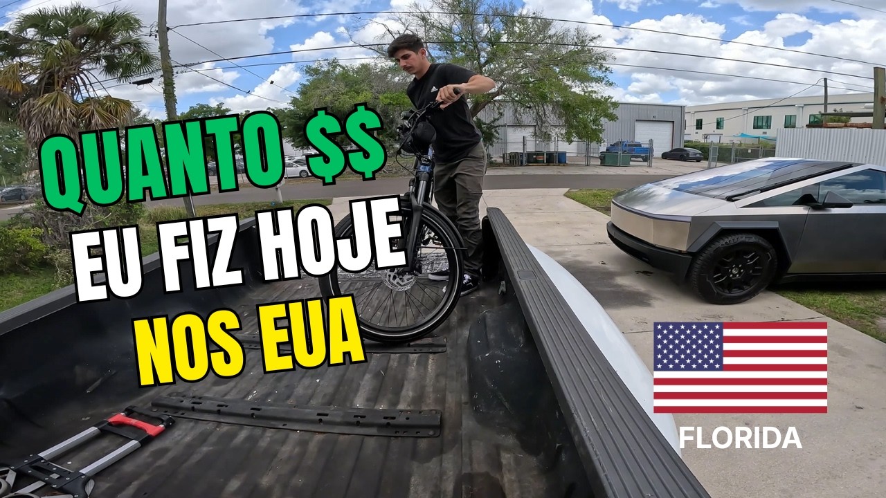 Vida Real de um Brasileiro nos EUA 🇺🇸 (Delivery + Trabalho Real)