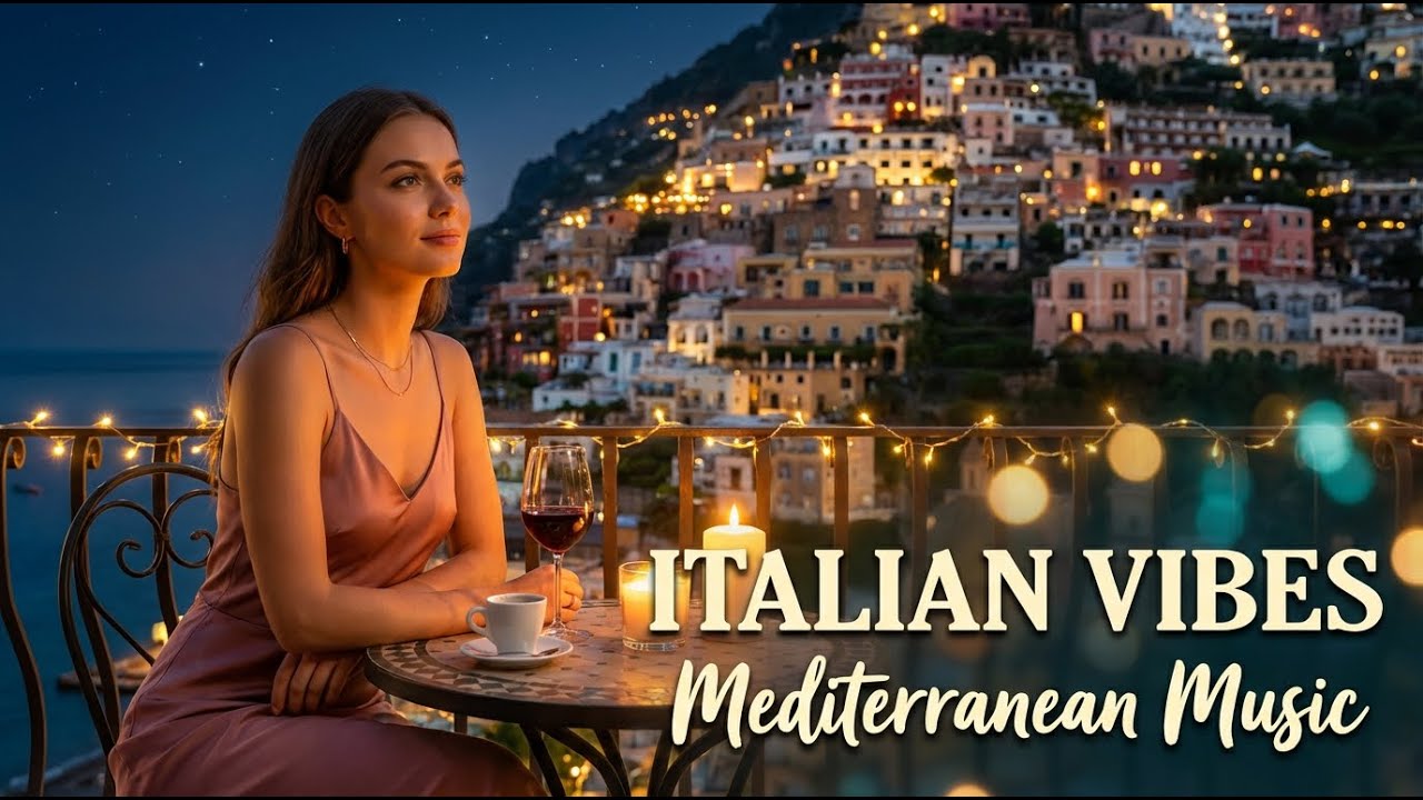 Mediterranean Sunset Vibes 🌅 Italian Music 2+ Hours | Lake Como & Amalfi Coast 4K Relax