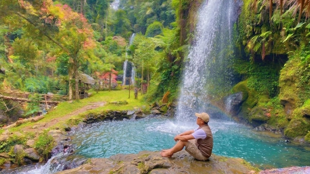 Dijamin Stres Hilang 🤩 Curug Cipeureu DiTengah Kebun Teh Ciater Tempatnya Alami Dan Menyejukan
