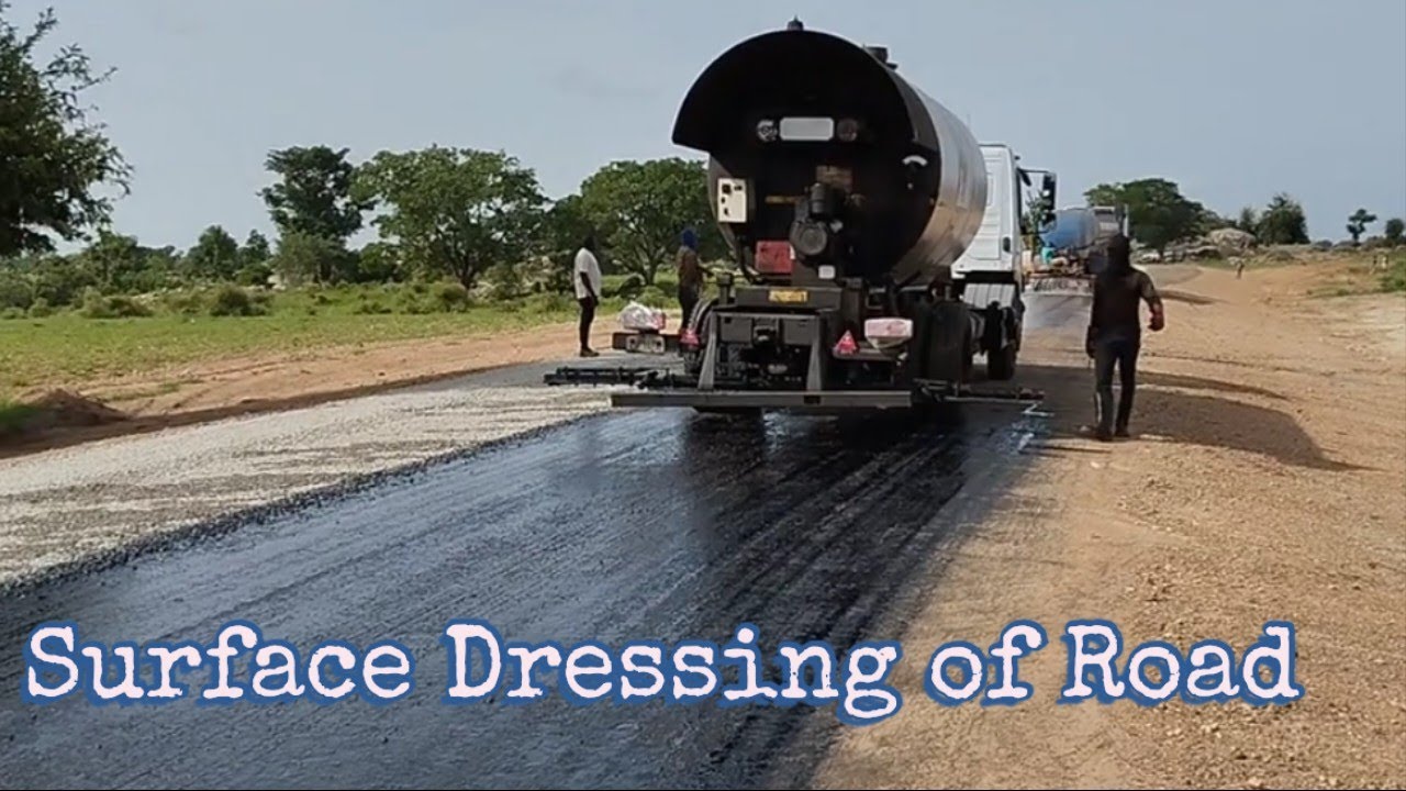 Road Surface Dressing | Bitumen Spraying on Road