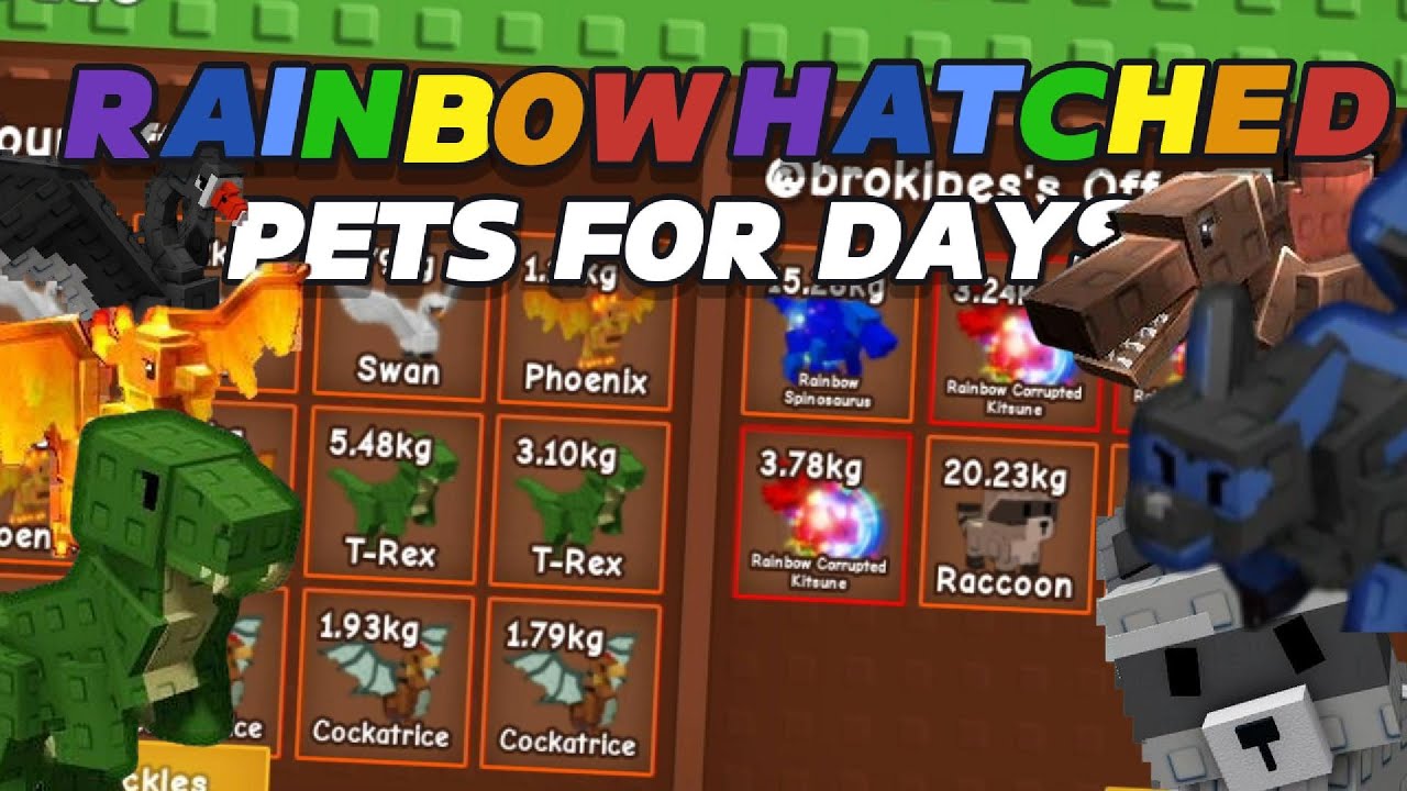 HOW I GOT A FULL TEAM OF RAINBOW HATCHED PETS IN 14 MINUTES 🤩 | Grow A Garden Trading Montage