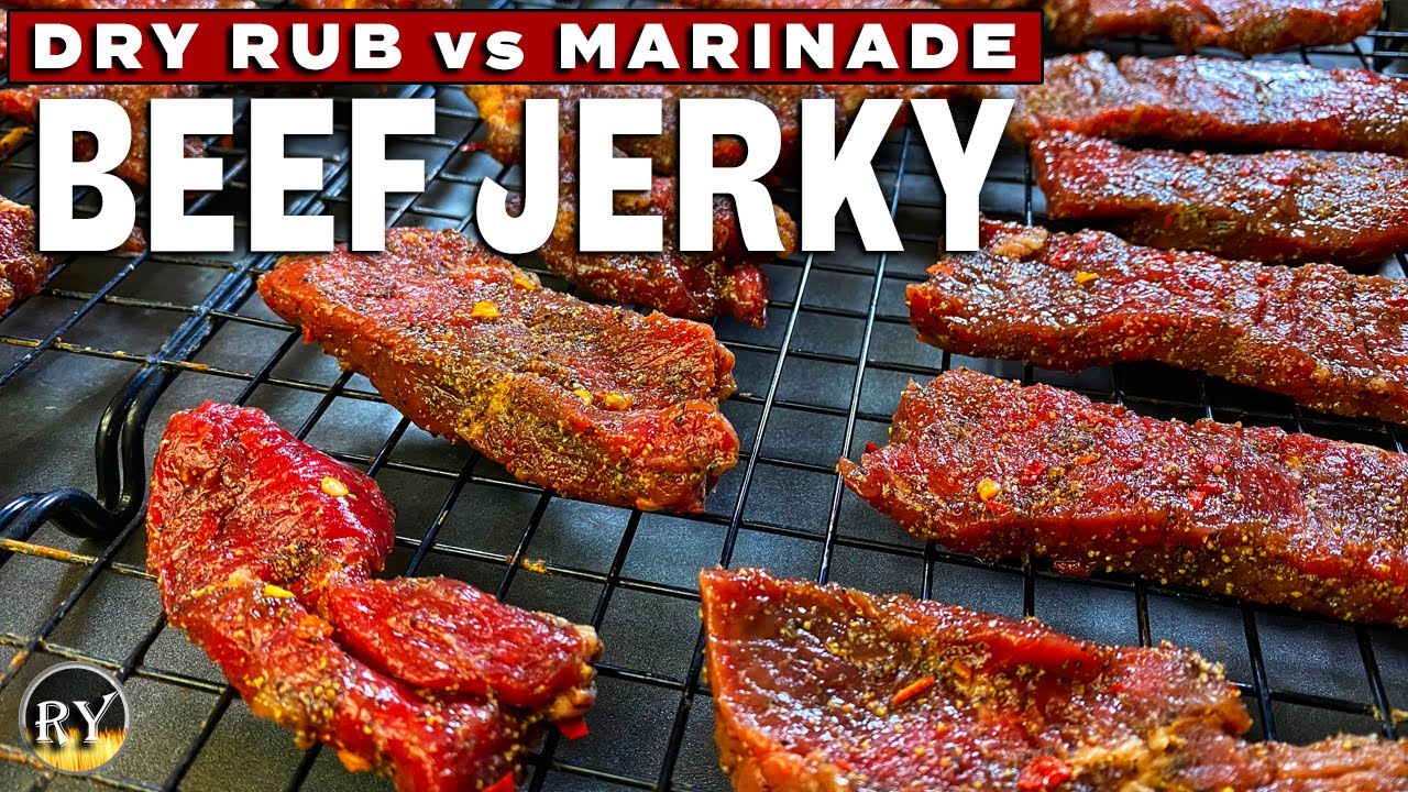 Beef Jerky Made In The Oven - Dry Rub vs Marinade