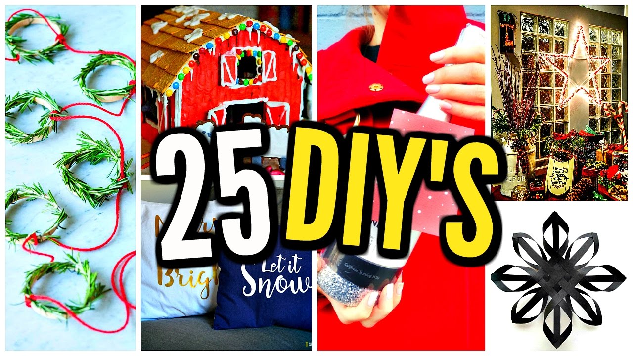 25 DIY PROJECTS YOU NEED TO TRY BEFORE CHRISTMAS! DIY Gift Ideas, Room Decor, Crafts