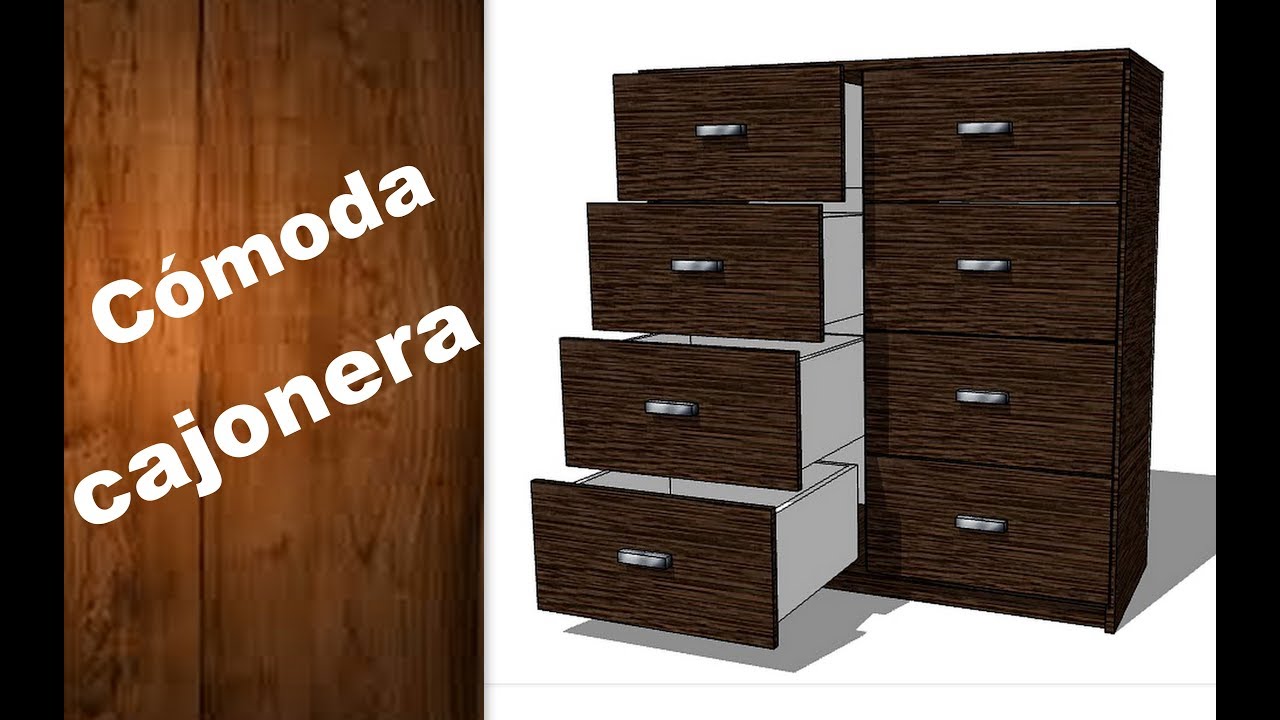 CAJONERA DE MELAMINA [FÁCIL + PLANOS]