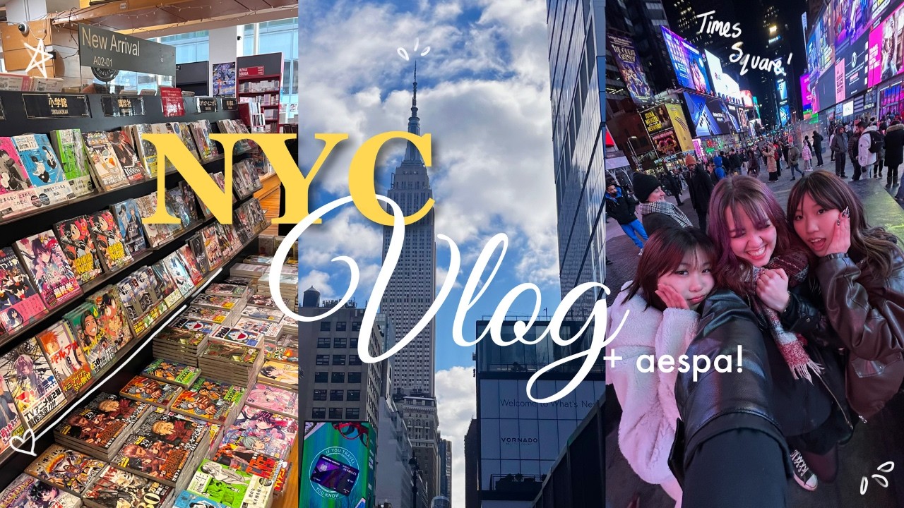 exploring NYC ALONE! 🏙️ | lots of food + boba, and aespa concert ;)