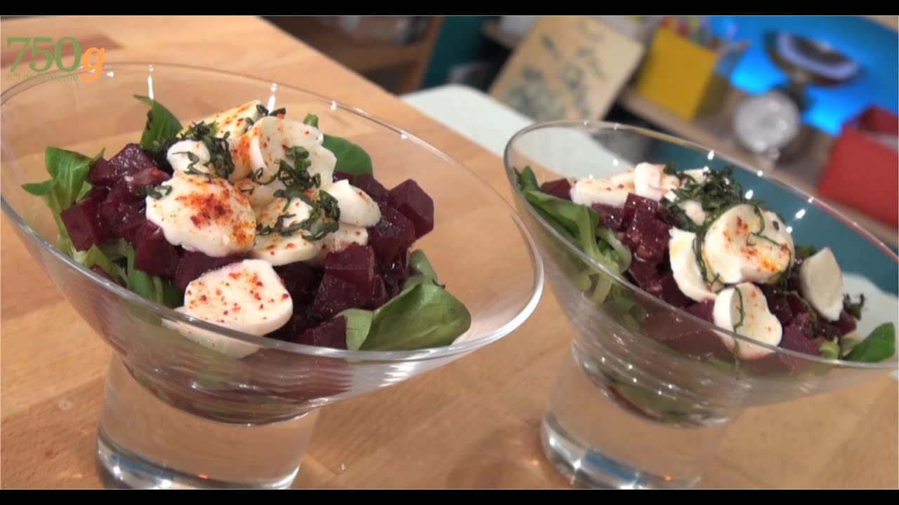 Recette de Verrines de betterave  mozzarella - 750g