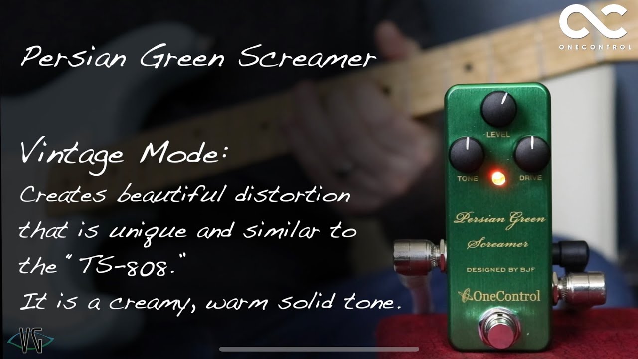 One Control Persian Green Screamer - BJFE Design