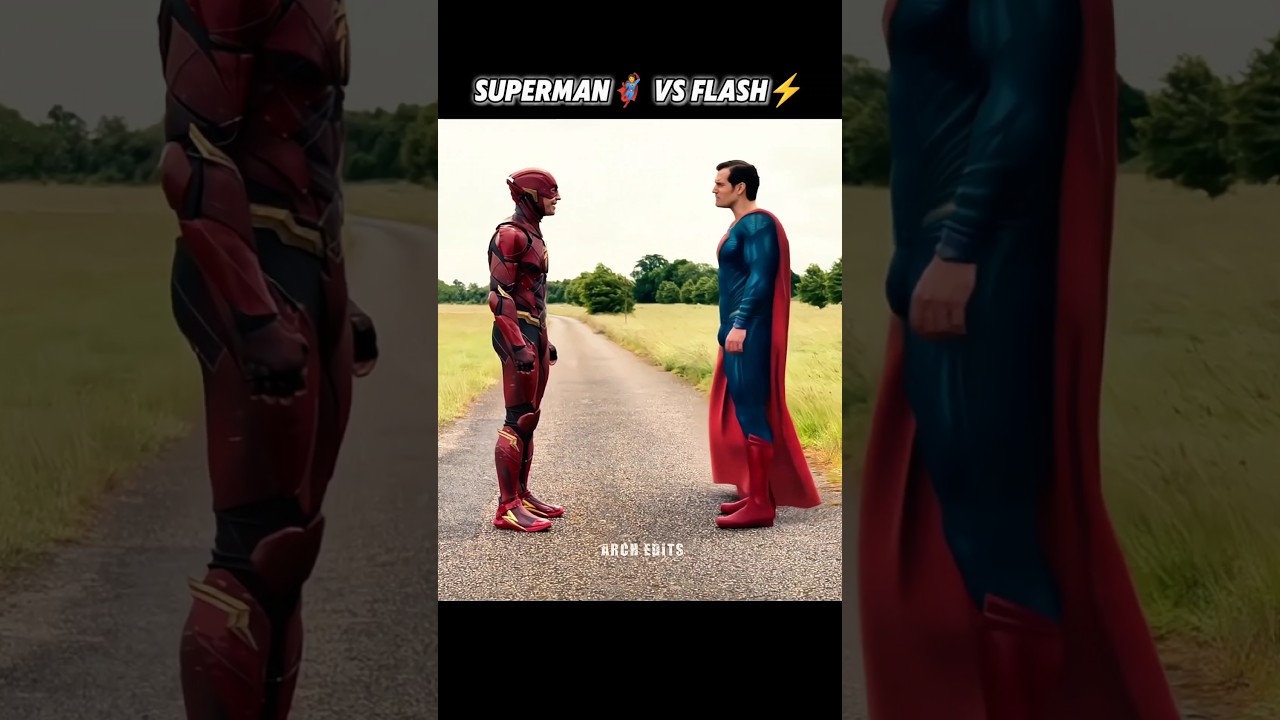 Superman🦸&zwj;♀️ VS Flash⚡ #dc #justiceleague #superman #flash #trending #shorts #viral