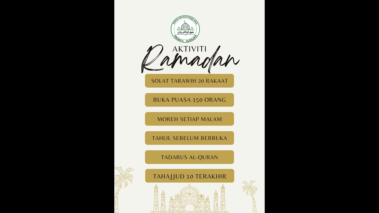 SOLAT TERAWIH DI SURAU AR-RAYYAN @ LARAI PADA 13/3/24