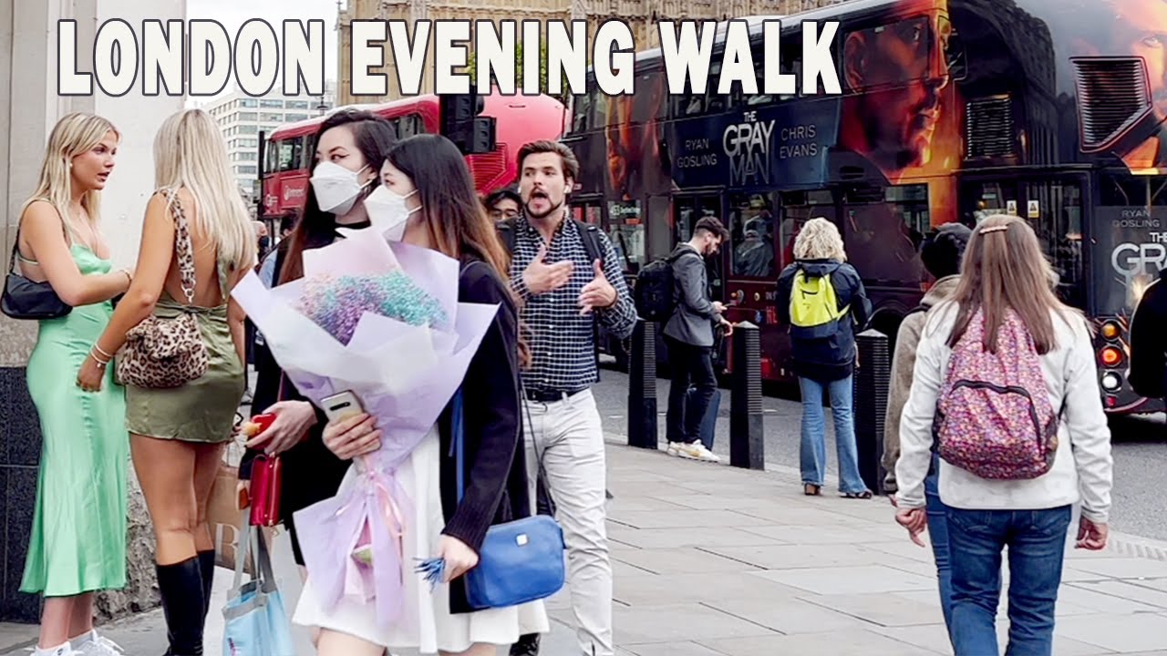 London Evening Walk, Big Ben to Southbank Centre, London Walking Tour [4K HDR]