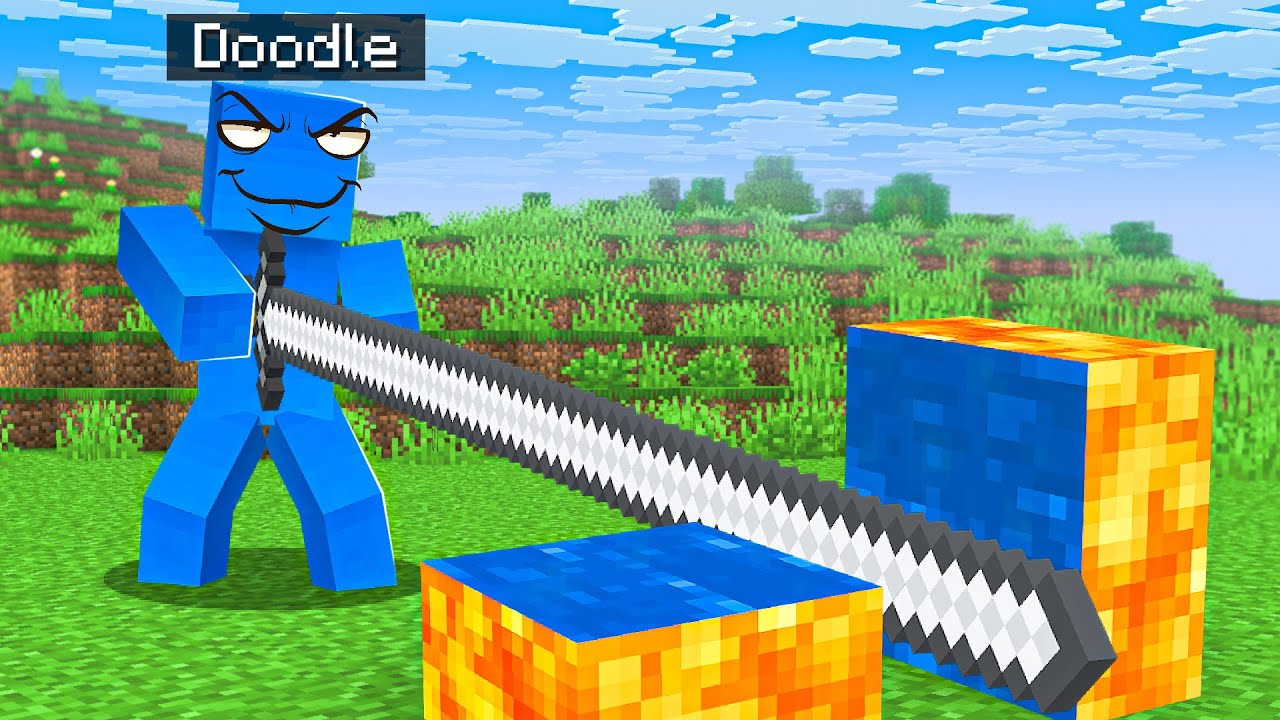 Minecraft But You Can Cut Open Any Block