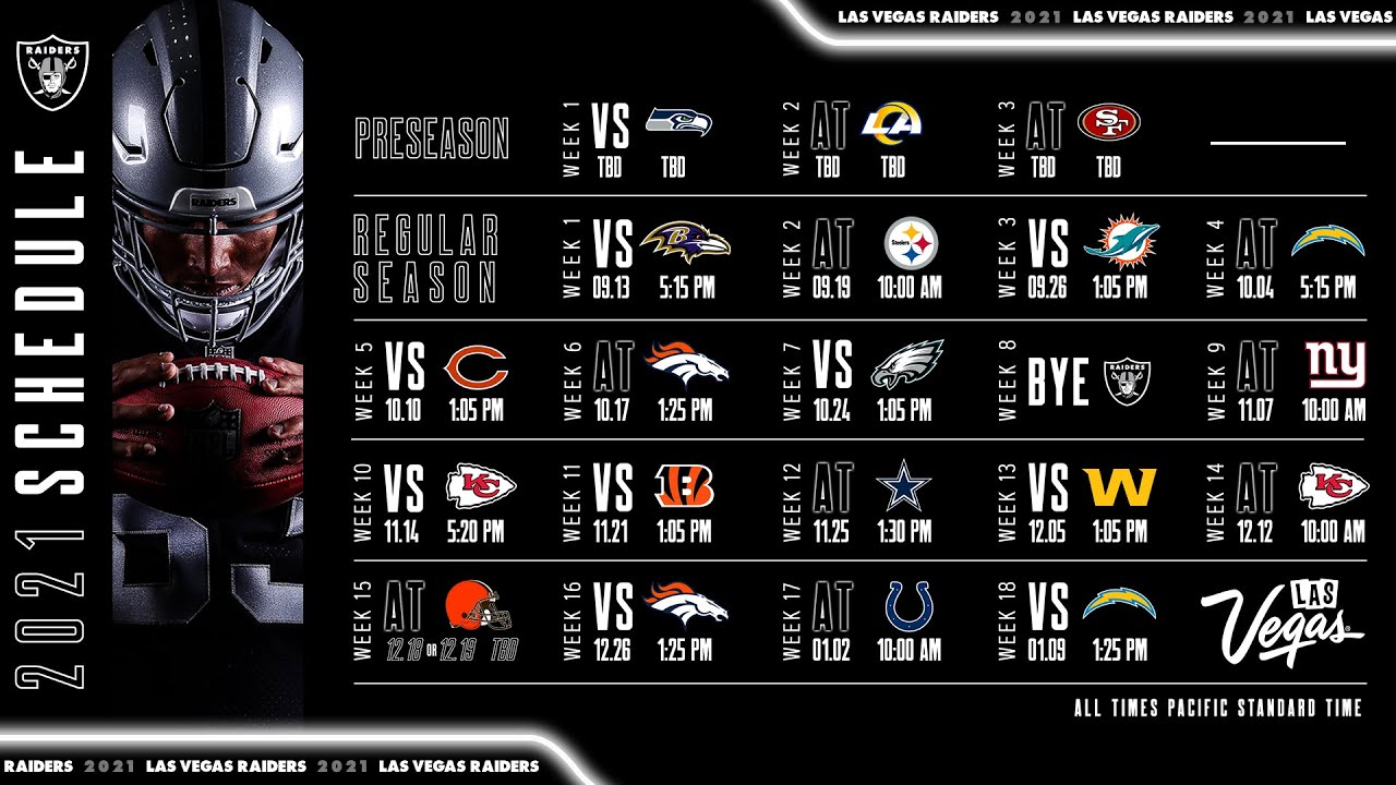 RAIDERS 2021 SCHEDULE BREAKDOWN + Crazy Ticket prices #Raiders #LasVegas