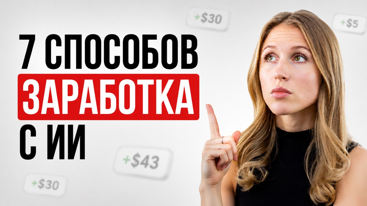 Как зарабатывать на ИИ: 7 конкретных способов, которые можно повторить