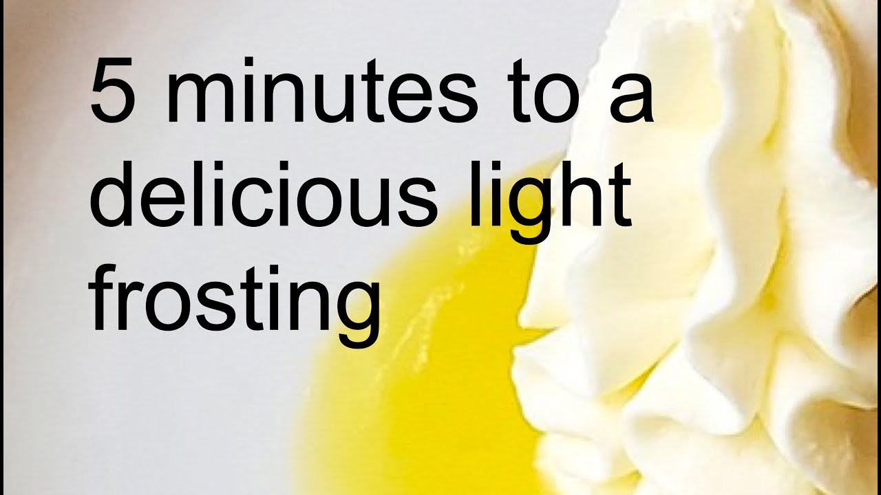 5 Minutes to this Easy and Delicious Lemon Whipped Cream Frosting!