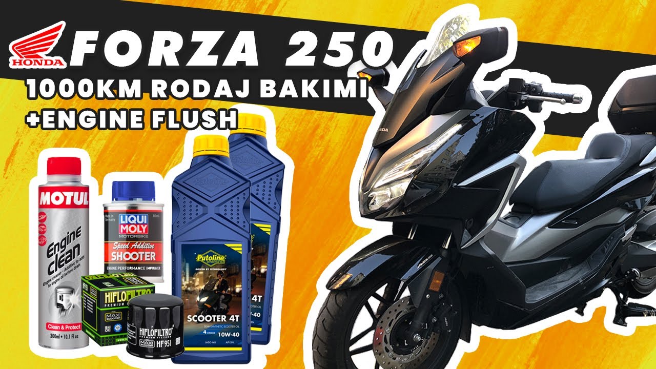 Forza 250 1000KM Rodaj Bakımı + Engine Clean | Kendin Yap!