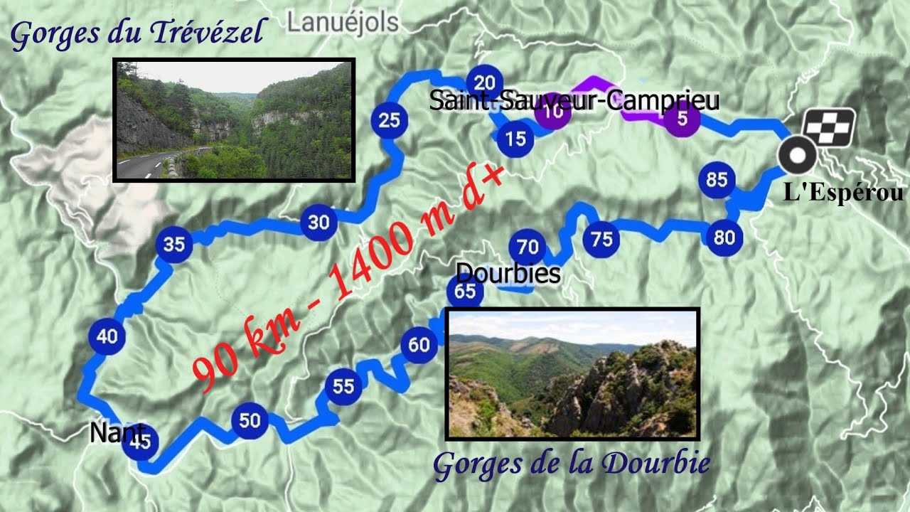 Les gorges du Trévézel et de la Dourbie