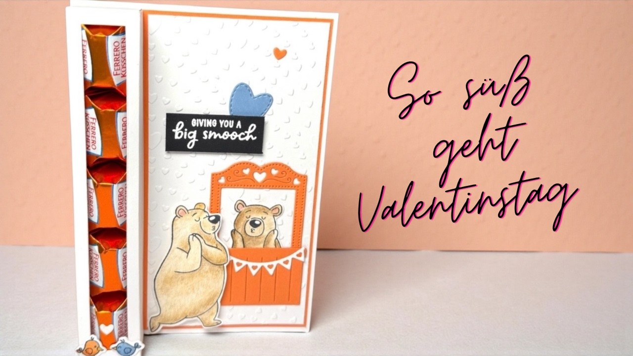 DIY Valentinstagskarte mit Küsschen-Schachtel | Stampin’ Up! Anleitung