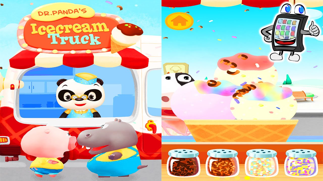 DR. PANDA EISWAGEN Ice Cream Truck Deutsch - App für Kinder - VERRÜCKTES EIS SELBER MACHEN!