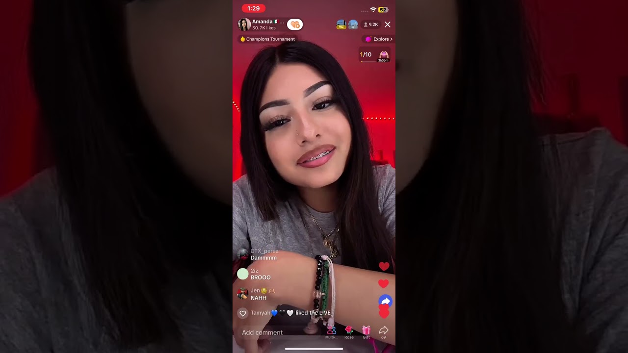 Amanda went live with the villain😭 ( hilarious clip ) #tiktoklive ￼