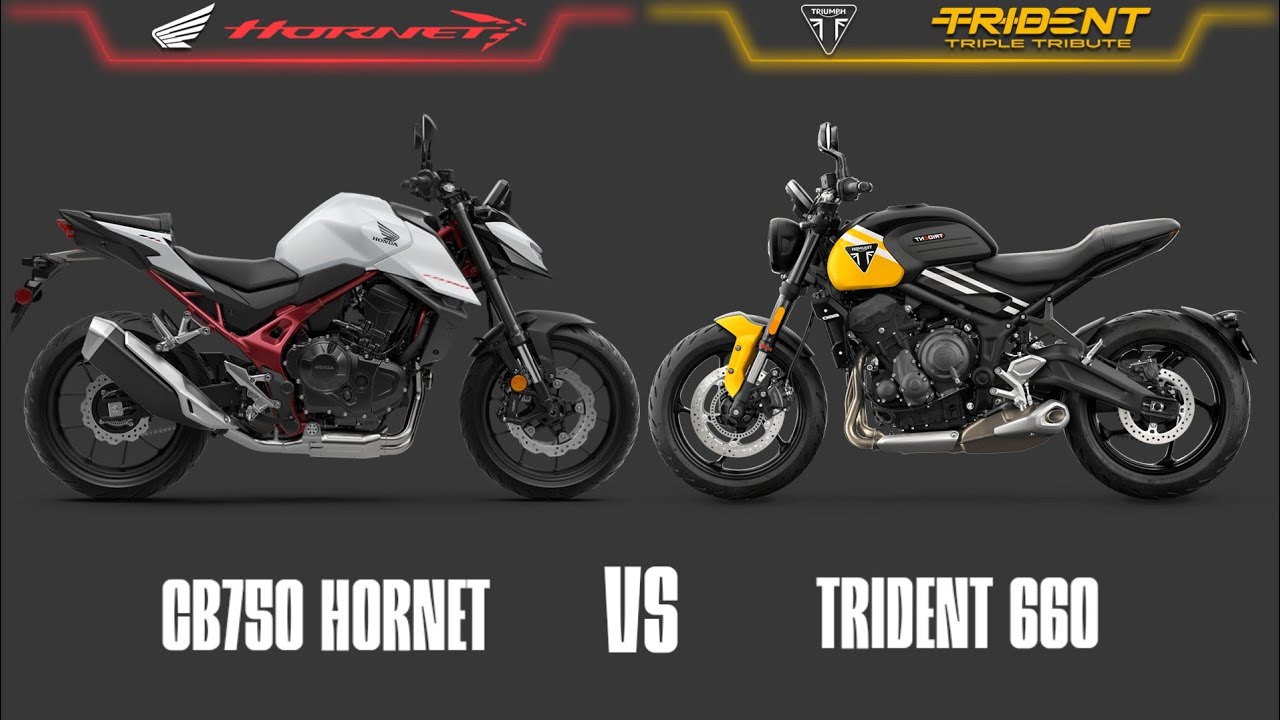 2025 HONDA HORNET CB750 VS TRIUMPH TRIDENT 660 | Comparison | Mileage | Top Speed | Price | BI