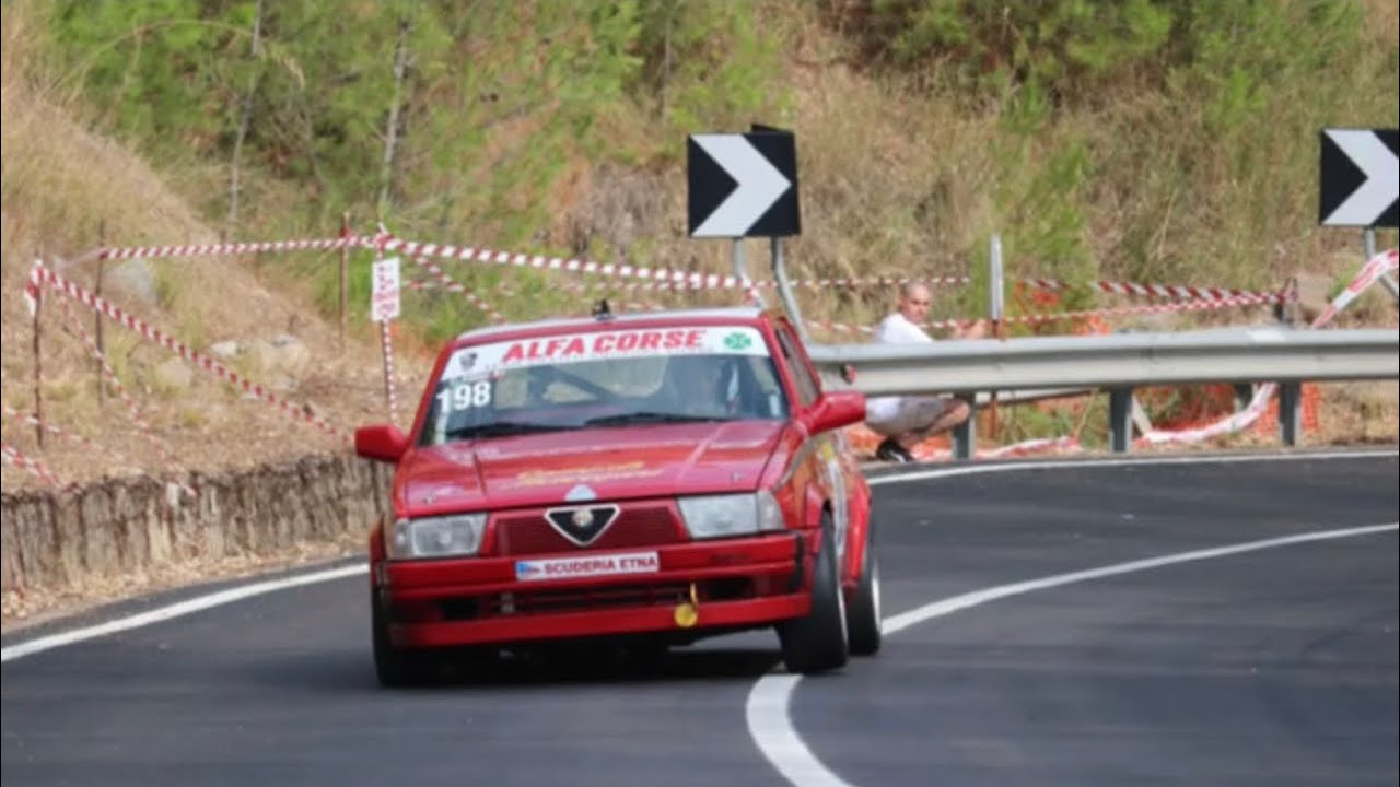 INCREDIBILE! ITALIAN V6 ALFAROMEO HILL CLIMB! #viral#alfa75#racing#hillclimbracing#pikespeak#fun#car