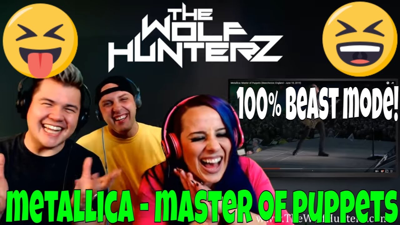 Metallica Master of Puppets (Manchester, England) THE WOLF HUNTERZ Jon Travis and Suzi Reaction