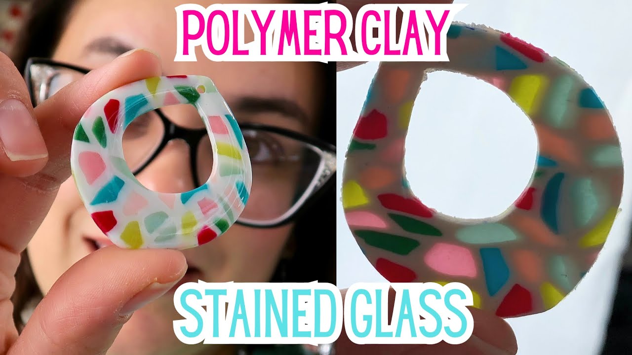 POLYMER CLAY STAINED GLASS TECHNIQUE STEP BY STEP