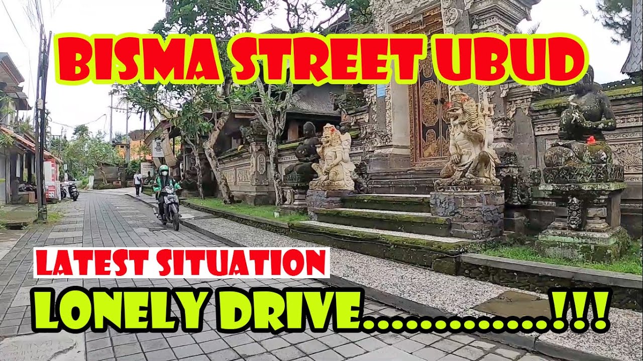 Bisma Ubud Bali Situation Now | Lonely Drive At Bisma Street Ubud