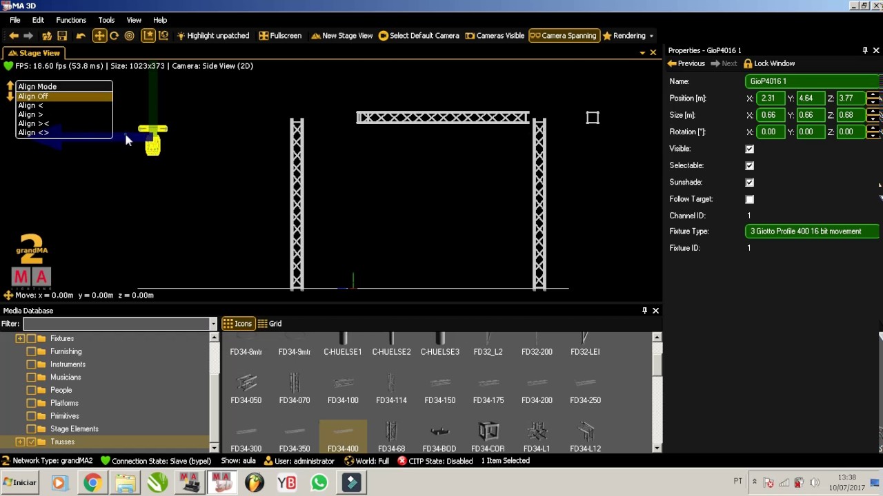 Aula #5 GrandMA 2 - 3D Simple