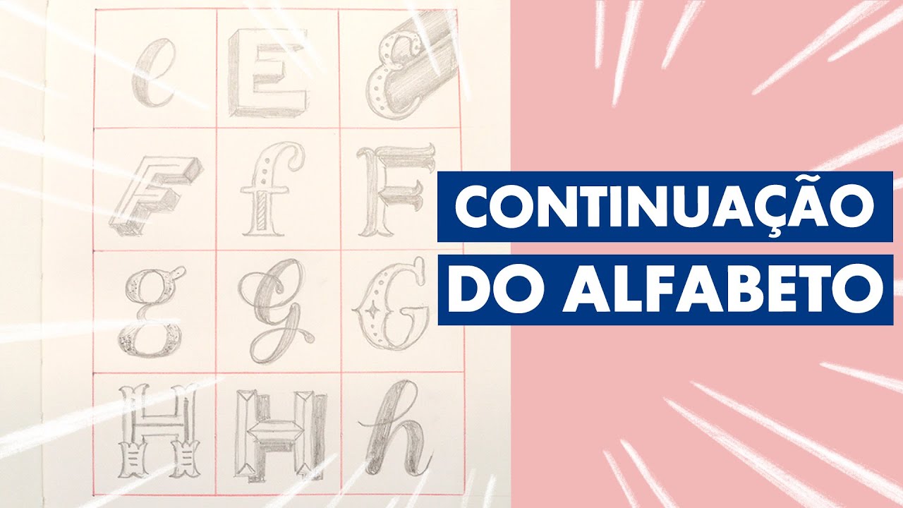 9 ESTILOS DE LETRAS PARA O SEU LETTERING - LETRAS E, F, G, H | Marina Viabone
