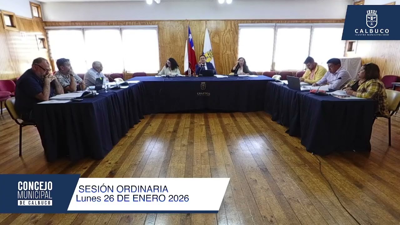 Sesion concejo Municipal 26 de enero
