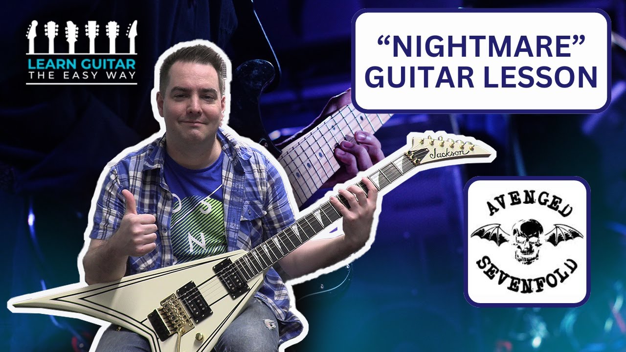 Avenged Sevenfold - Nightmare Guitar Lesson with Tabs