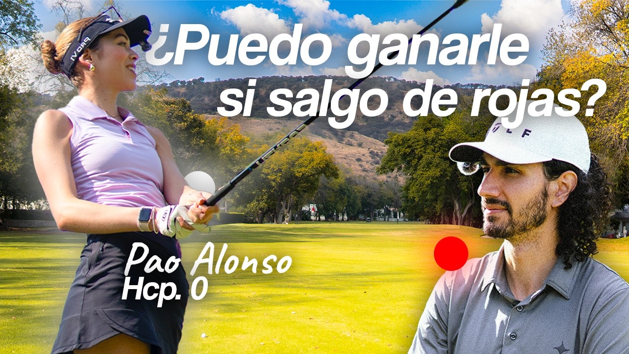 ¿Puedo ganarle a una GOLFISTA hcp. 0 si salgo de rojas? 📍⛳️ en SANTA ANITA
