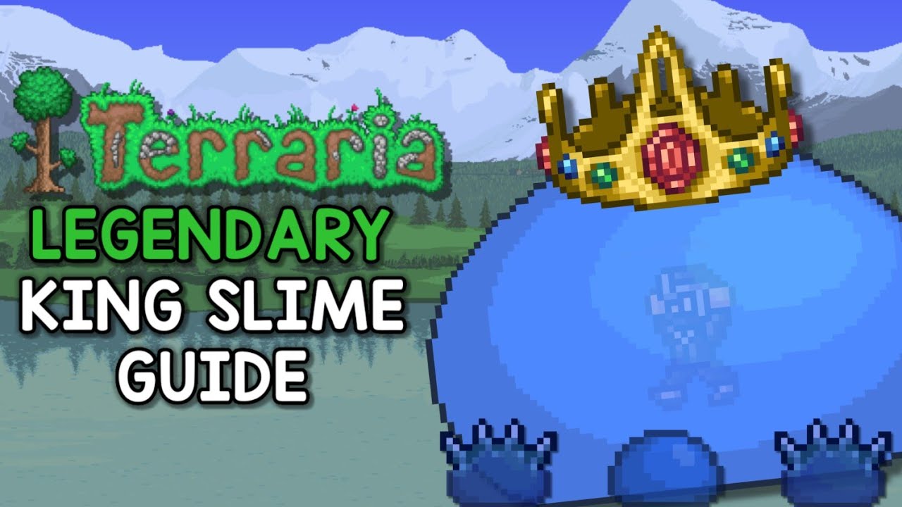 The Easiest Way to Beat LEGENDARY Mode KING SLIME!! - Terraria 1.4.4