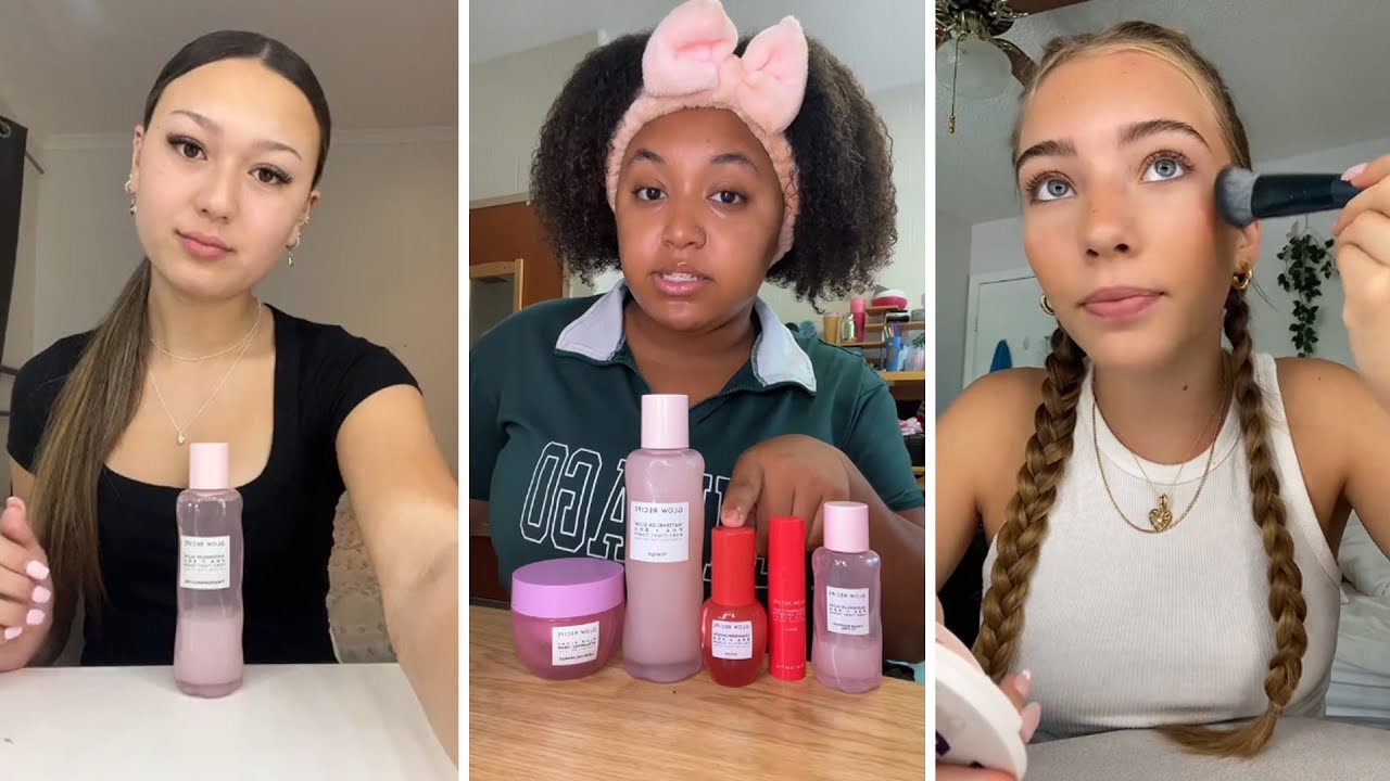 GRWM  ( get ready with me ) Makeup storytime - TikTok compilation ❤️(skincare, makeup, outfits) 180🥰