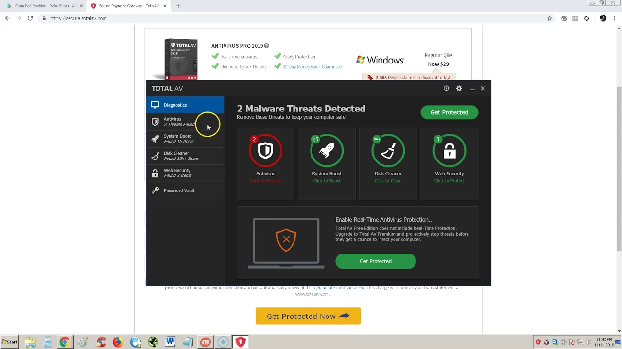 Обзор и руководство по антивирусу Total AV Free 2019