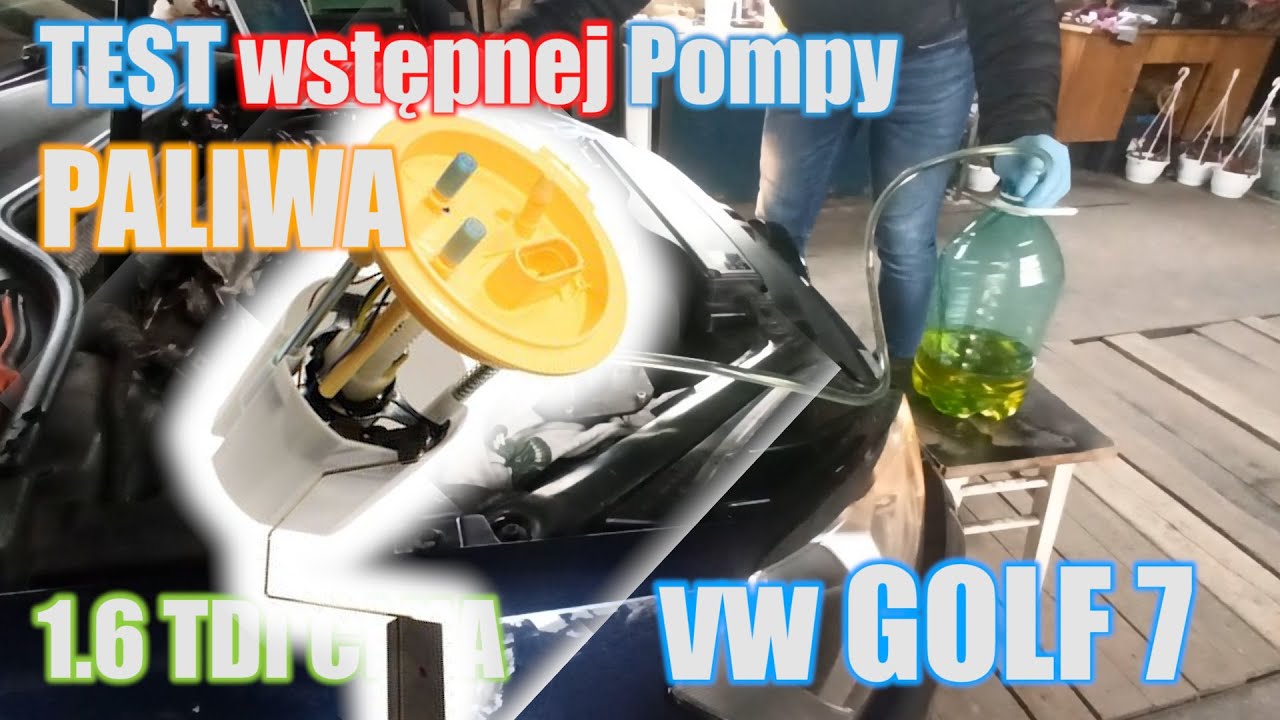 EA288 Pompa PALIWA w Baku - ile litr&oacute;w na minutę pompuje? VW Golf 7 1.6 TDI CLHA